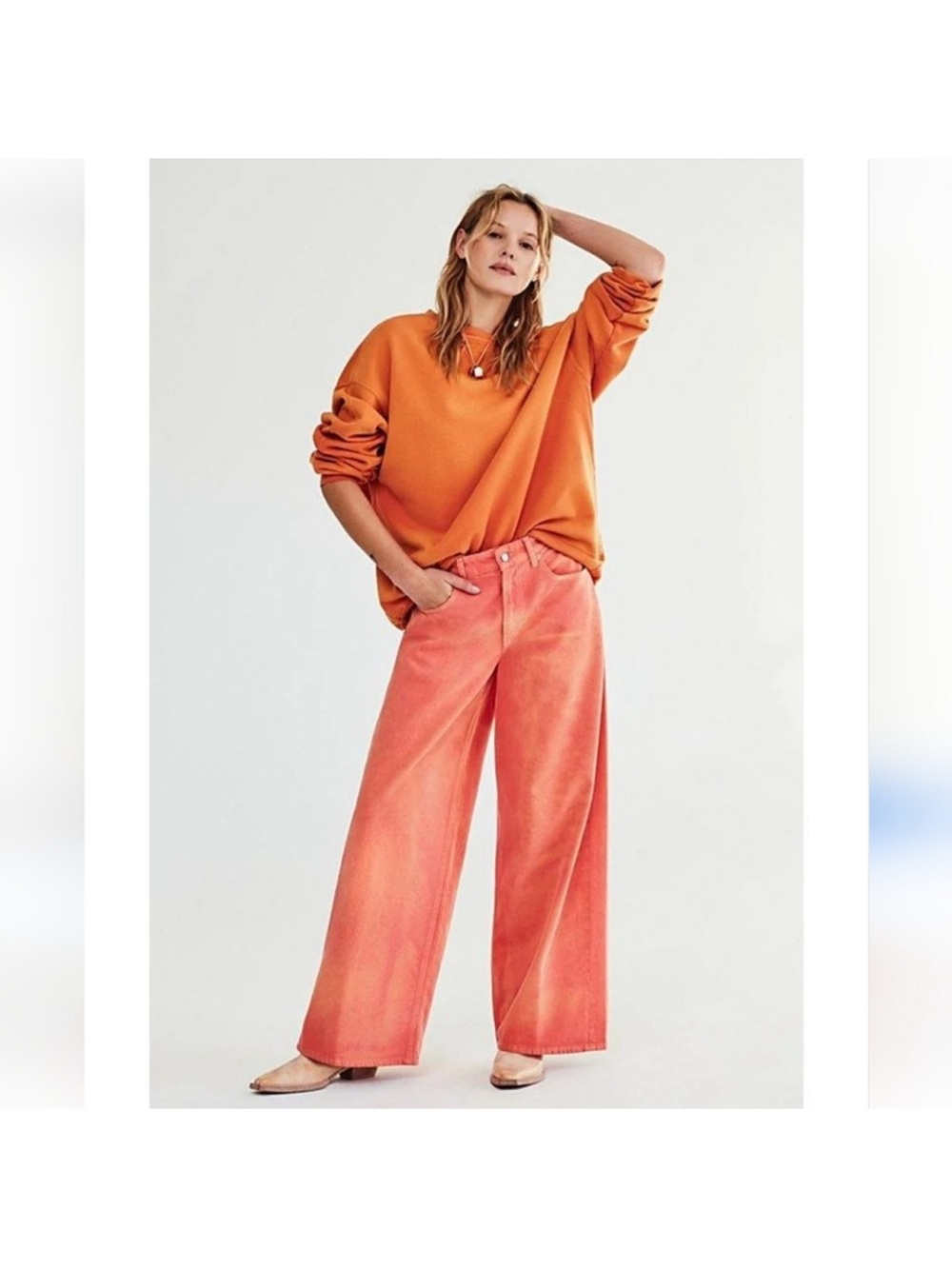 Free People We the Free Waterfall Baggy Wide-Leg Pants